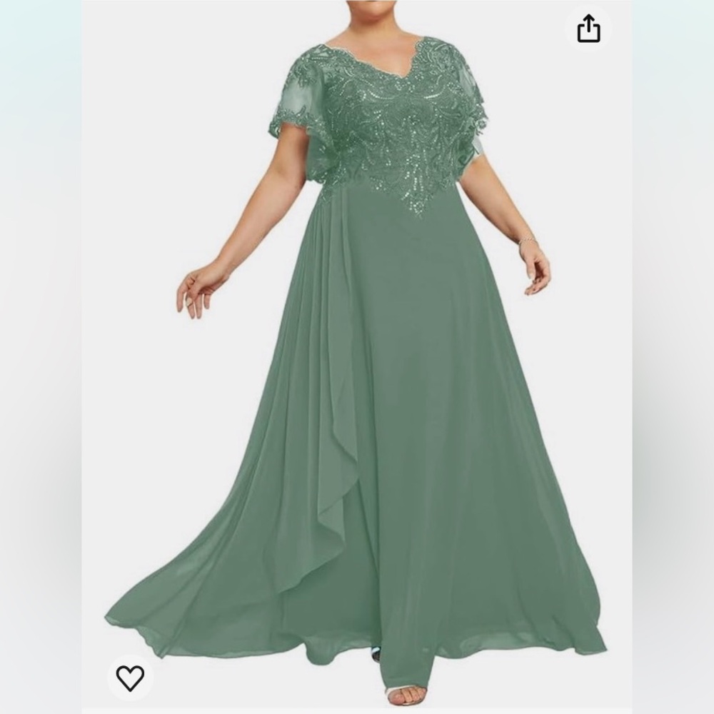 Brand new, never worn! Pastel Green, size 14.